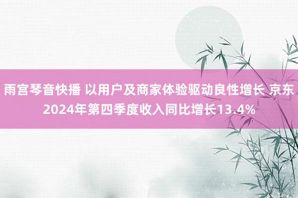 雨宫琴音快播 以用户及商家体验驱动良性增长 京东2024年第四季度收入同比增长13.4%