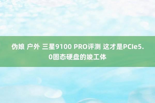 伪娘 户外 三星9100 PRO评测 这才是PCIe5.0固态硬盘的竣工体